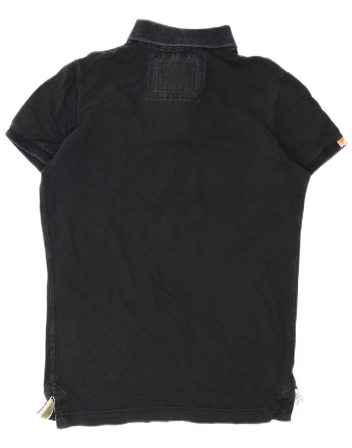Polo da uomo Superdry in cotone nero medio
