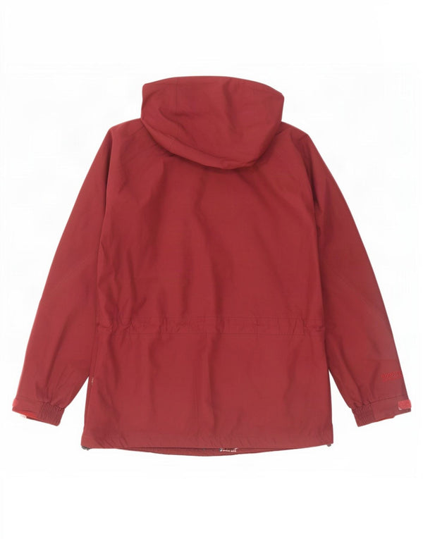 Giacca antipioggia oversize con cappuccio da donna Berghaus UK 10 piccola nylon bordeaux