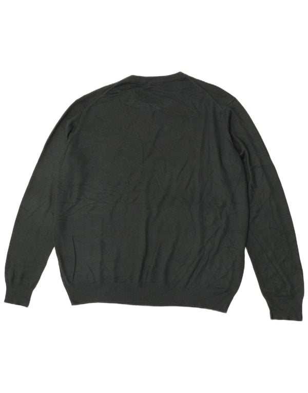 Maglione maglione girocollo da uomo James Pringle XL acrilico nero