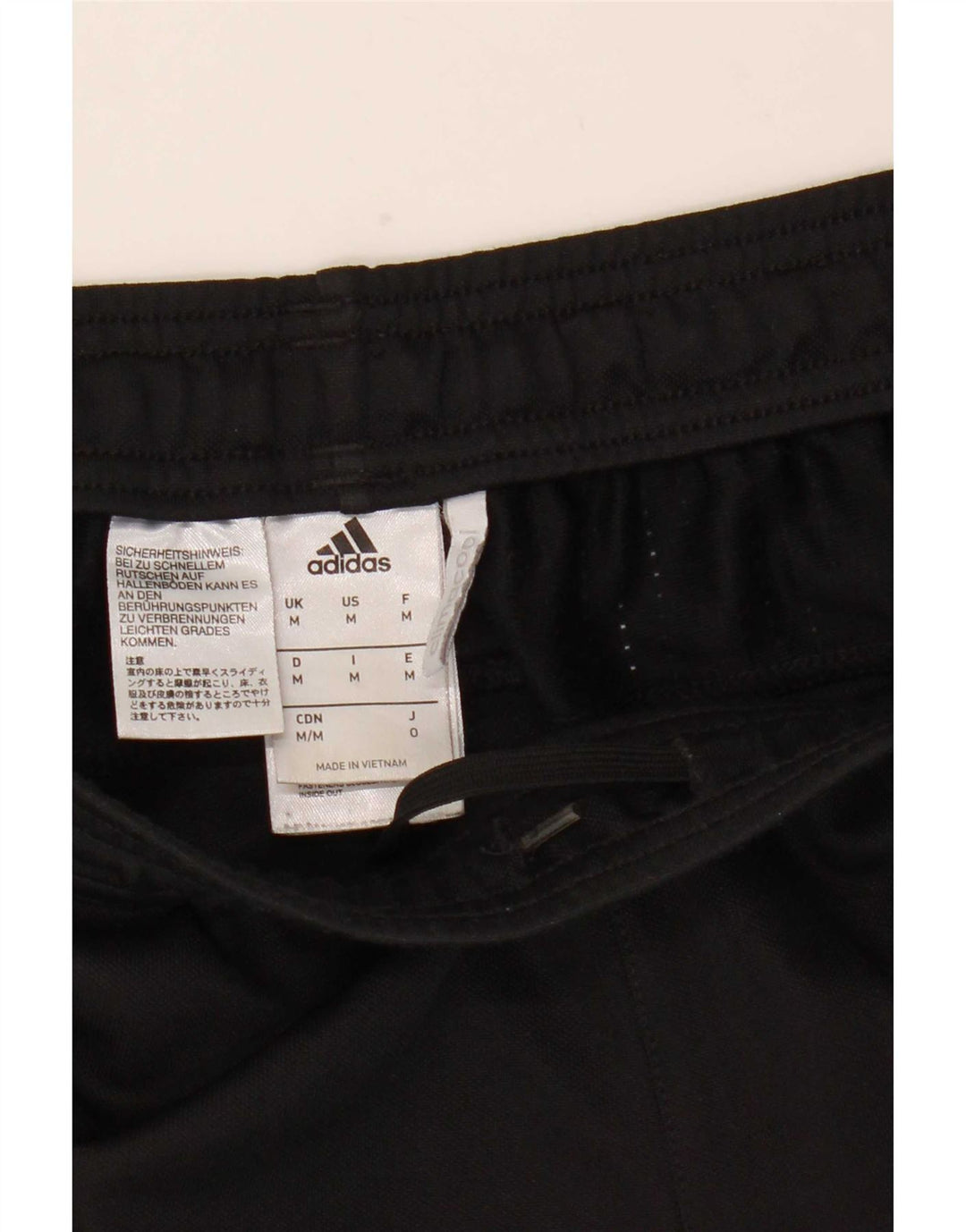 Pantaloni da tuta Adidas Climacool da uomo medio poliestere nero