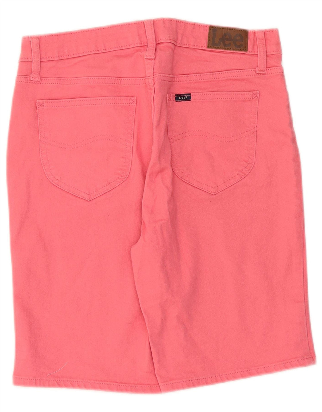 Pantaloncini di jeans da donna Lee US 8 medi W30 cotone rosa