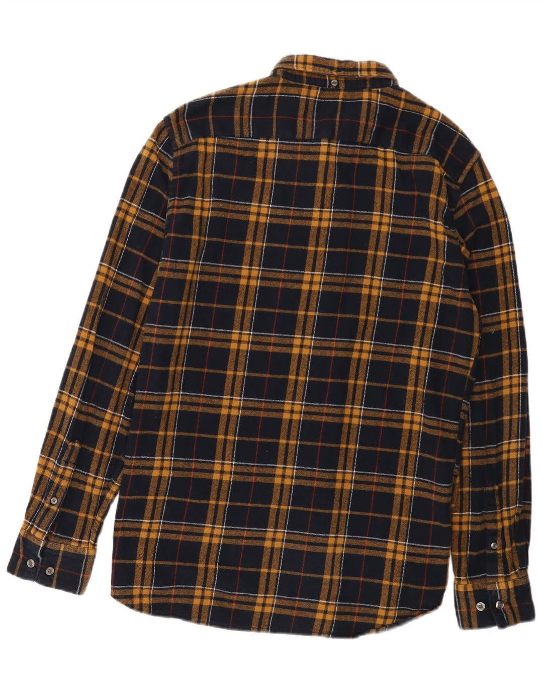 Camicia da uomo in flanella French Connection grande cotone a quadri blu navy