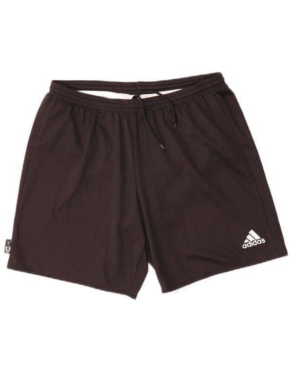 Pantaloncini sportivi Adidas Climalite da uomo medio poliestere nero