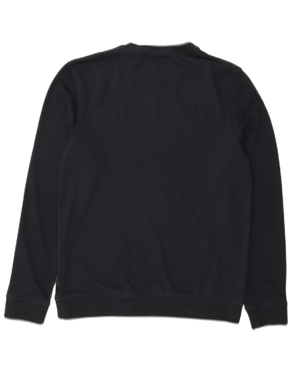 Ted Baker Felpa da uomo Maglione Taglia 2 Small Blu Navy Colourblock