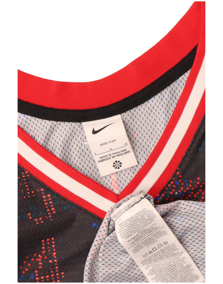 Canotta grafica Nike da uomo, grande, in poliestere multicolore