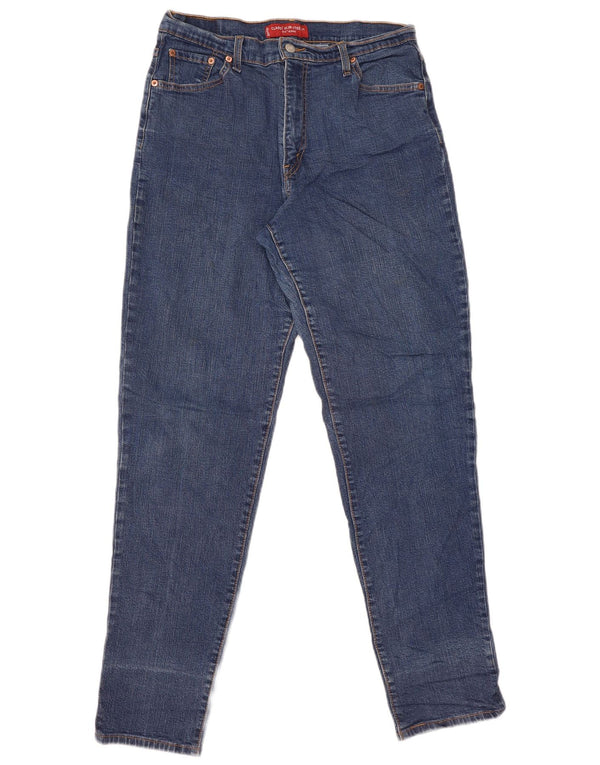 Jeans Levi's da donna 512 slim affusolati a vita alta taglia 14 grande W32 L33 blu