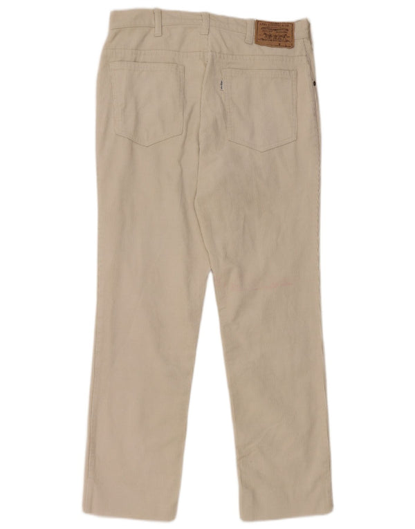 Pantaloni dritti in velluto a coste da donna Levi's W30 L27 Beige