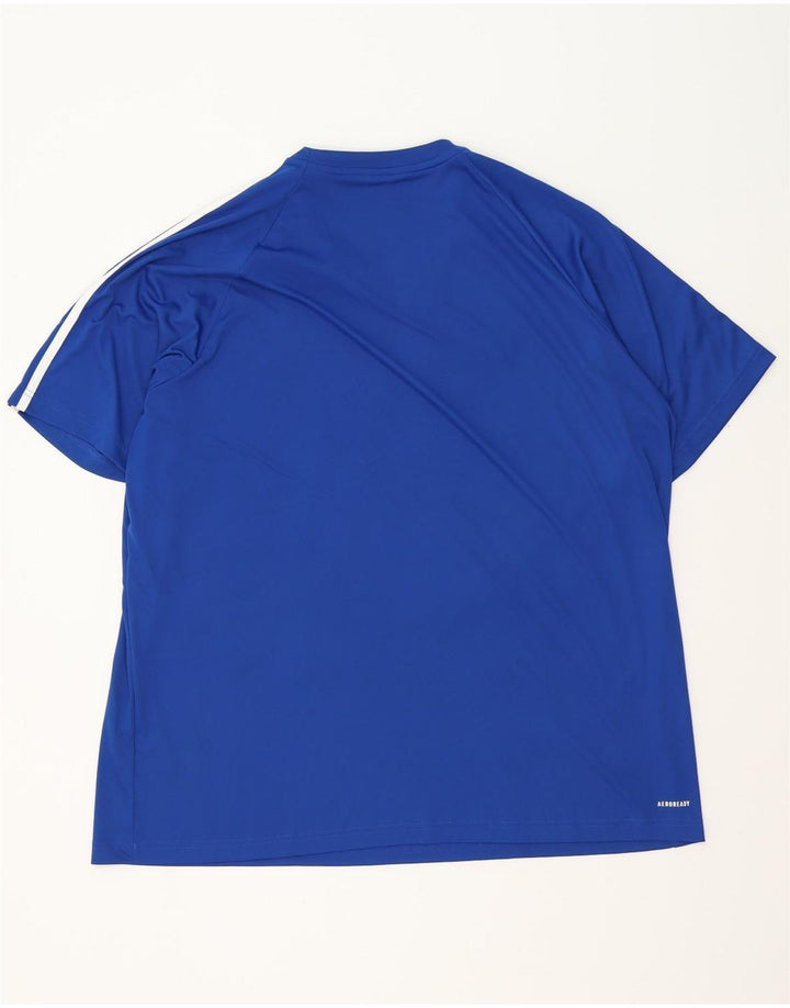 T-shirt Adidas Aeroready da uomo Top 2XL blu poliestere