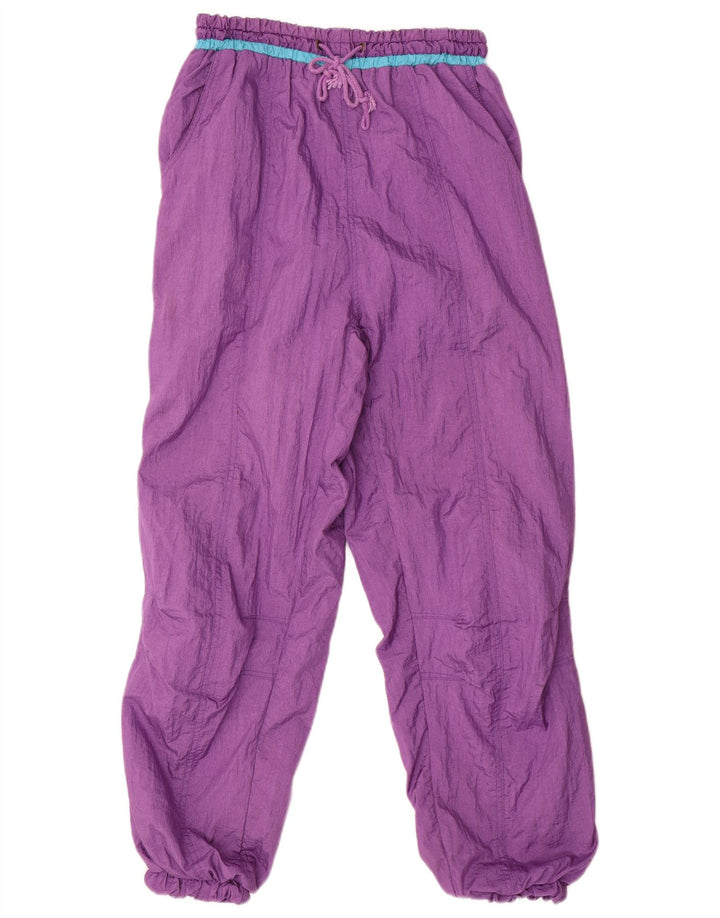 Pantaloni da tuta vintage da uomo piccoli viola in poliammide
