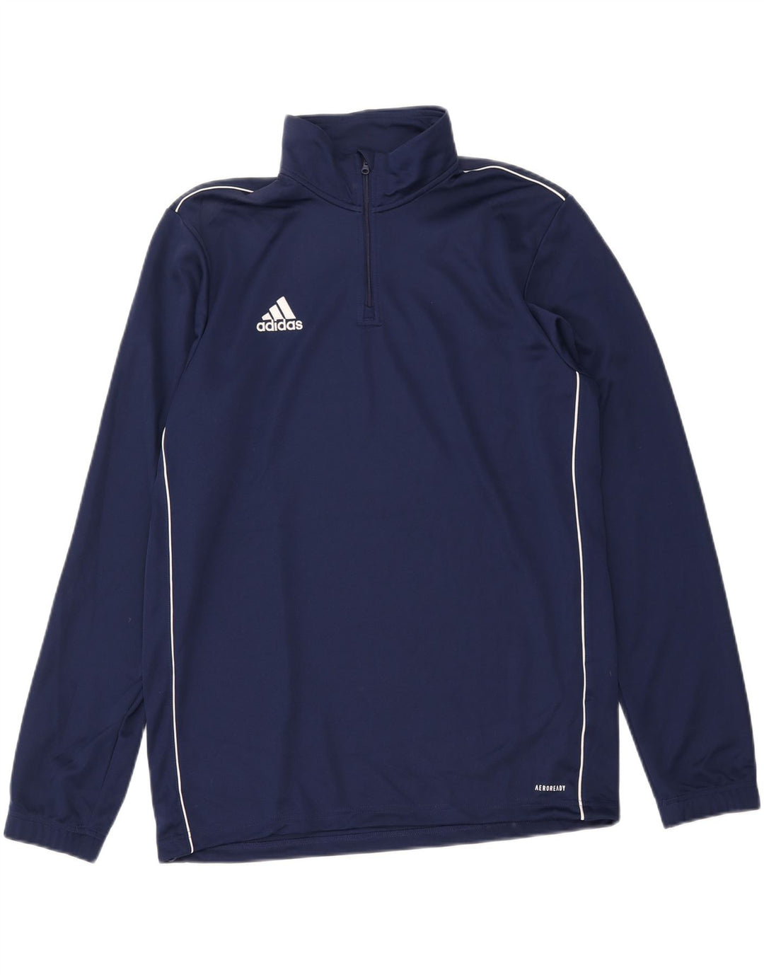 Adidas Uomo Aeroready Zip Neck Pullover Tuta Top Large Blu Navy