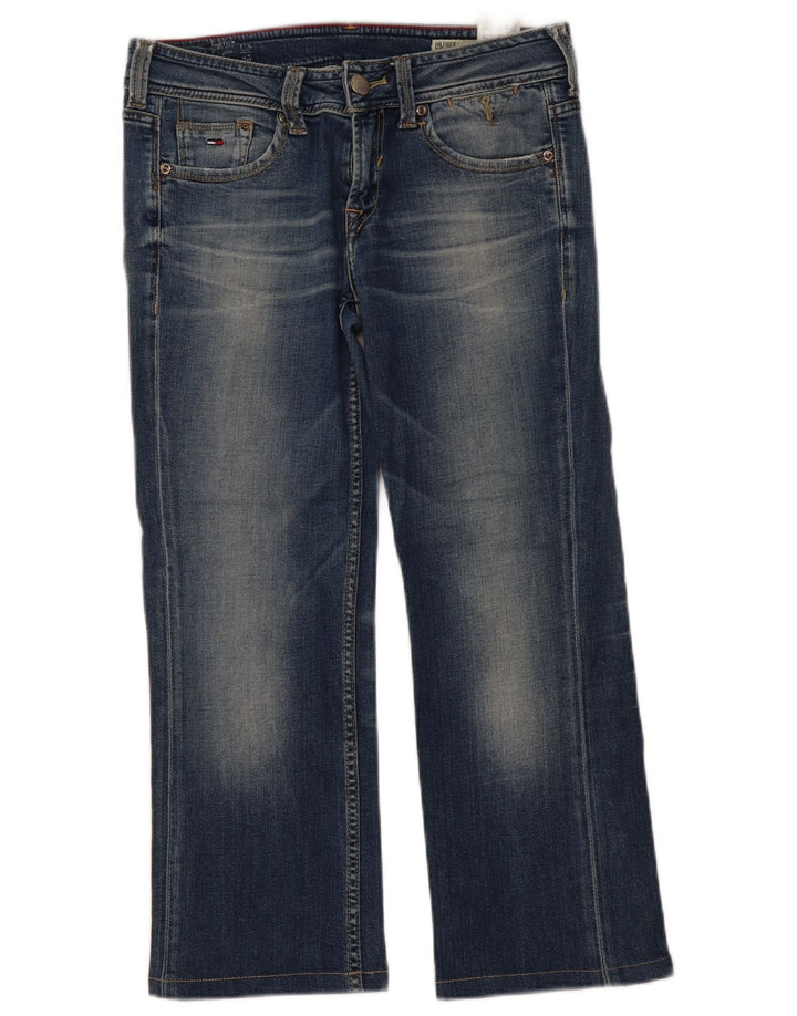 Jeans cropped da donna Tommy Hilfiger W29 L25 cotone blu navy