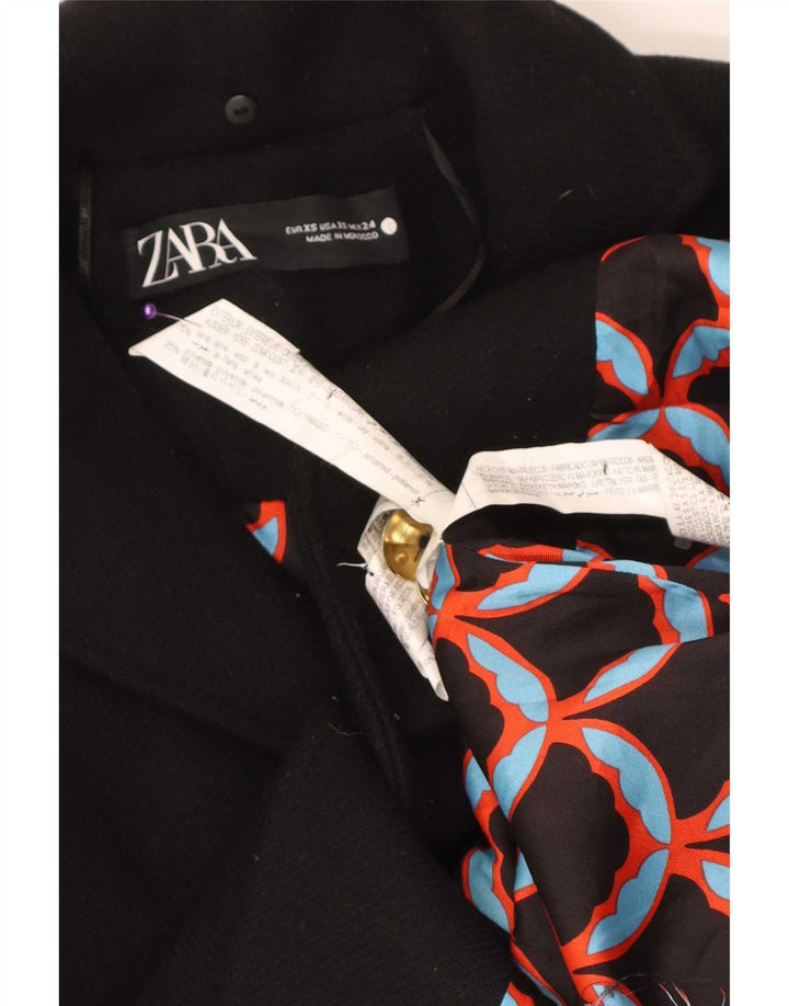 Cappotto Zara da donna UK 6 XS in lana nera
