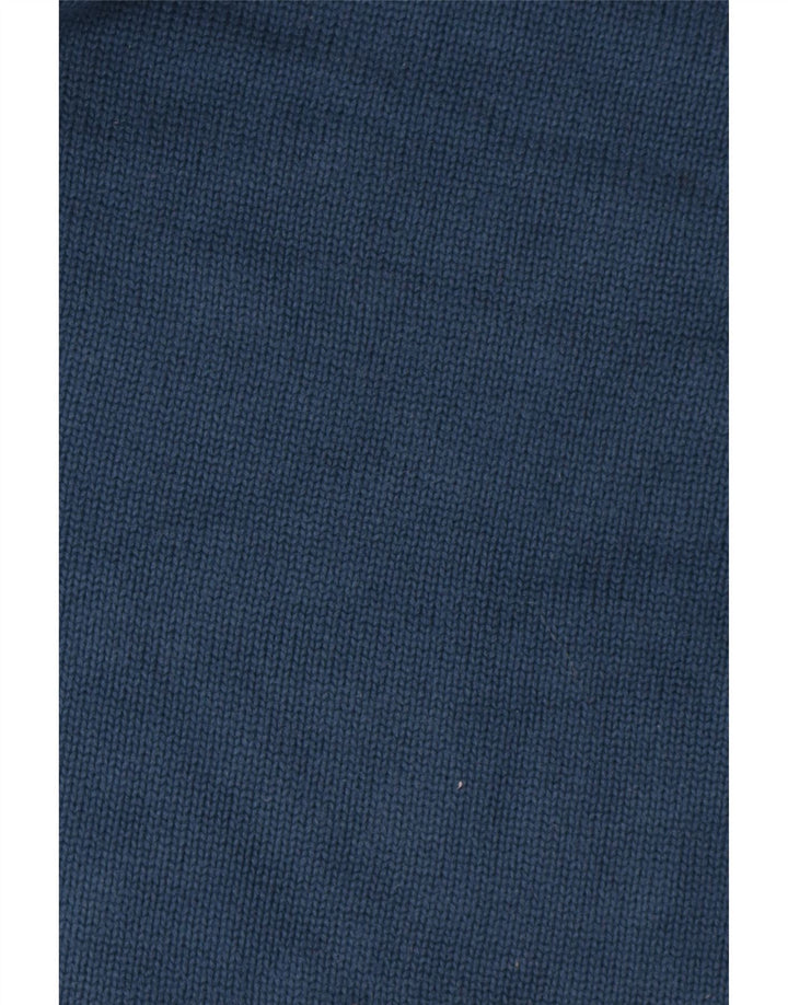 Maglione Zara da uomo con collo alto e maglione grande in cotone blu navy