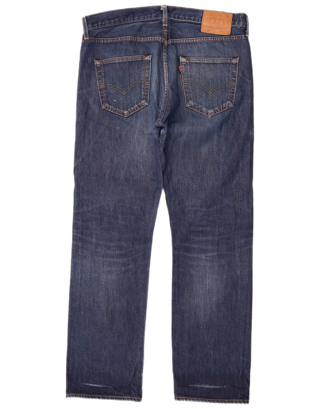 LEVI'S Jeans dritti da uomo 501 W34 L31 cotone blu