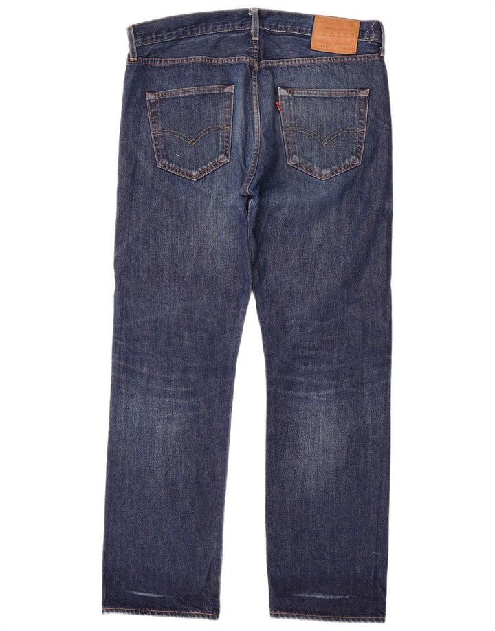 LEVI'S Jeans dritti da uomo 501 W34 L31 cotone blu