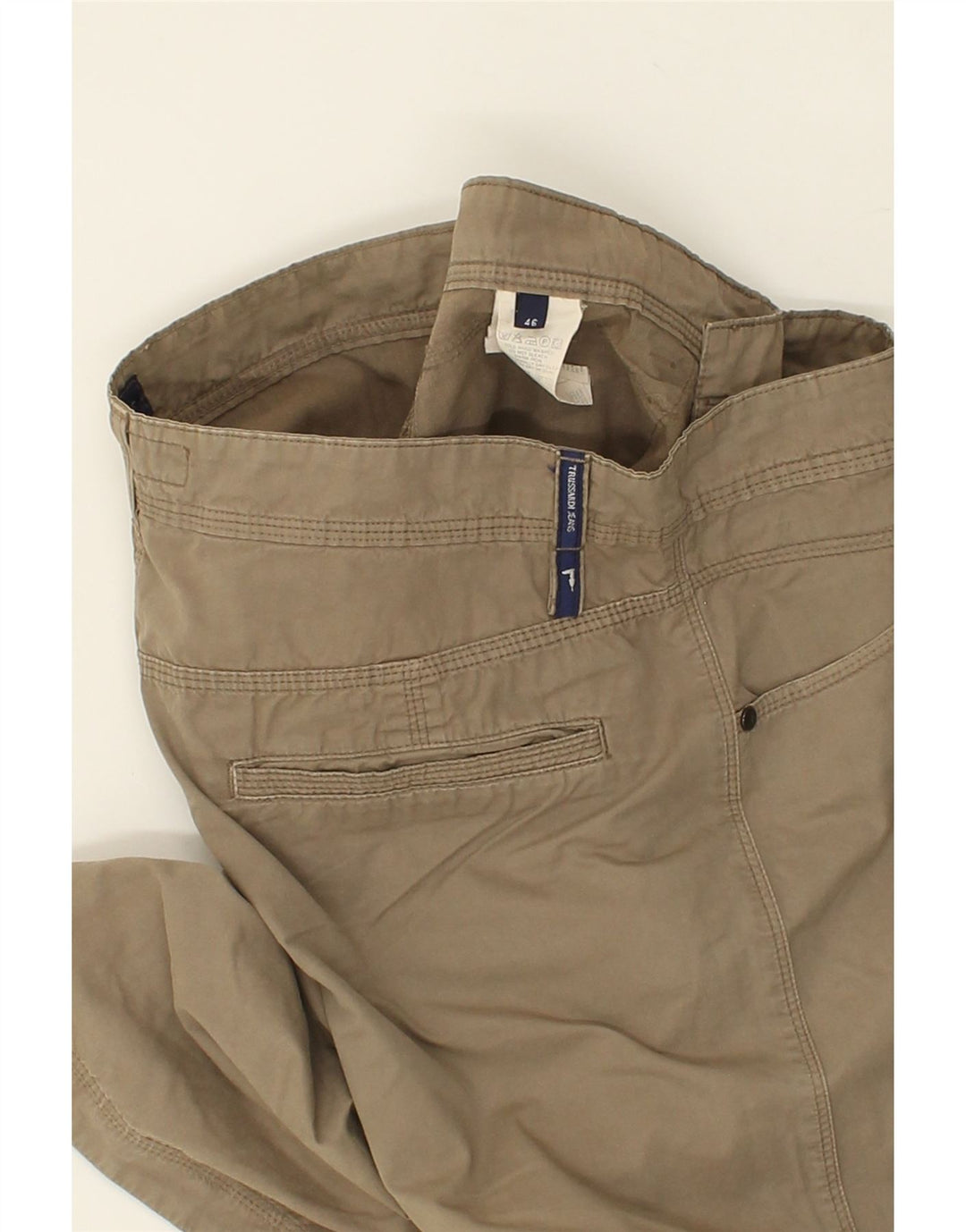 TRUSSARDI Mens Casual Shorts IT 46 Small W30  Beige Cotton Vintage Trussardi and Second-Hand Trussardi from Messina Hembry 