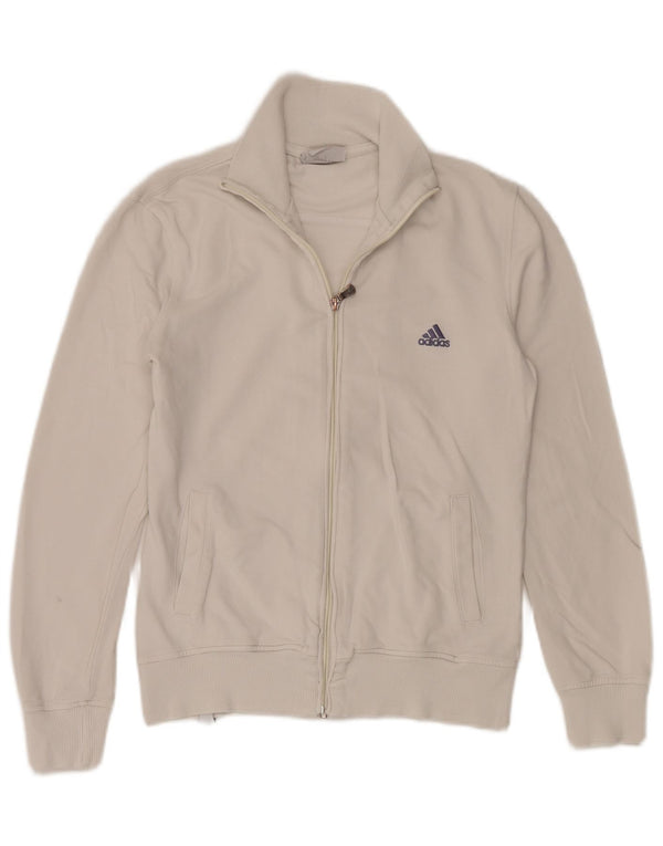Giacca da tuta da donna Adidas UK 18 XL cotone bianco
