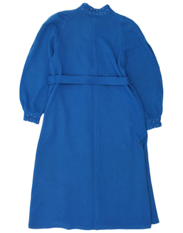 Abito maglione vintage da donna UK 18 XL Blu