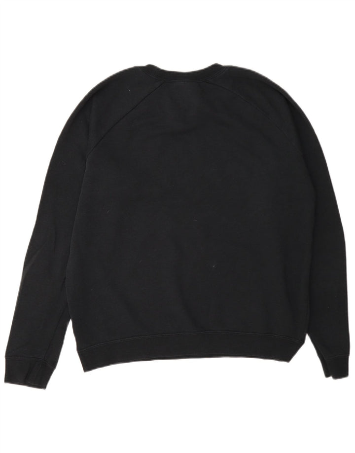 Felpa oversize con grafica Nike da donna, maglione UK 10, piccolo cotone grigio