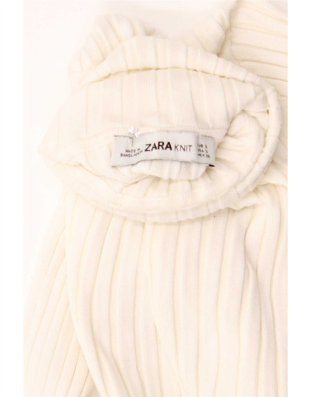 Top corto in camicetta corta da donna Zara UK 8 piccolo bianco
