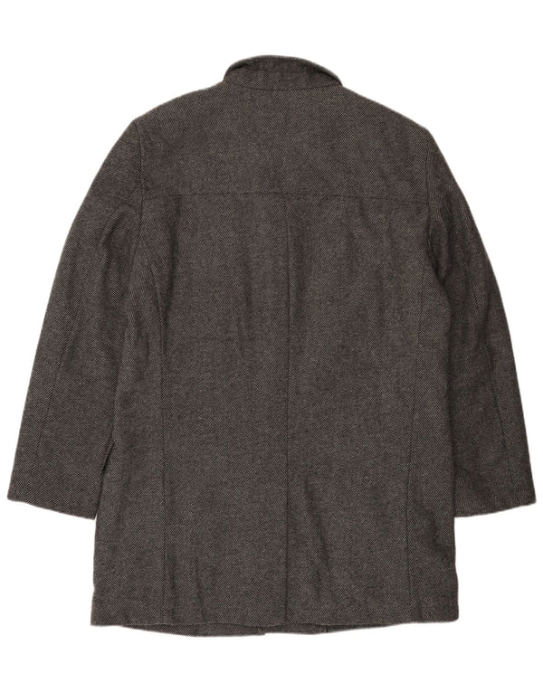 Cappotto da uomo Bruno Banani UK 44 2XL Lana gessata grigia