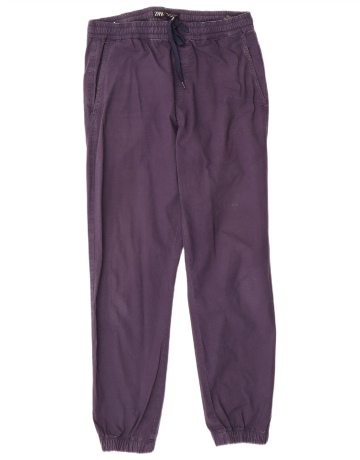 Pantaloni da jogging da uomo Zara medi W32 L28 blu navy