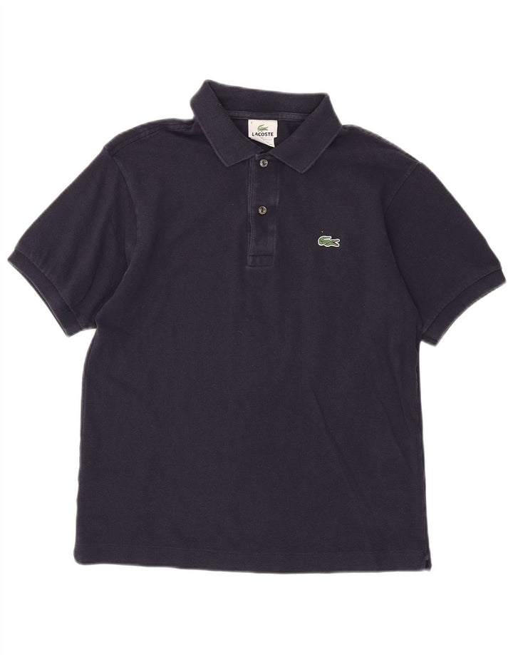 Polo da uomo Lacoste taglia 4 media in cotone blu navy