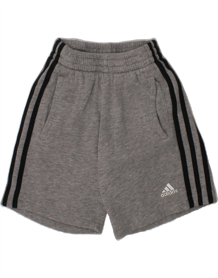ADIDAS Boys Sport Shorts 9-10 Years  Grey Vintage Adidas and Second-Hand Adidas from Messina Hembry 