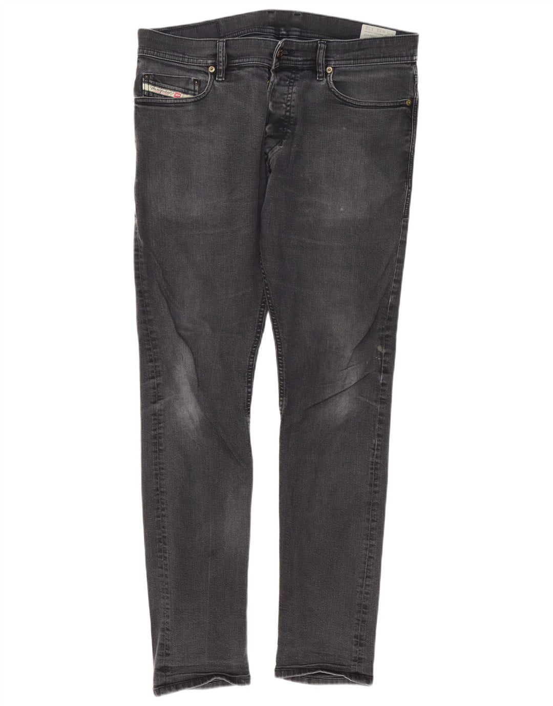 Jeans slim da uomo Diesel Carrot W32 L32 in cotone grigio