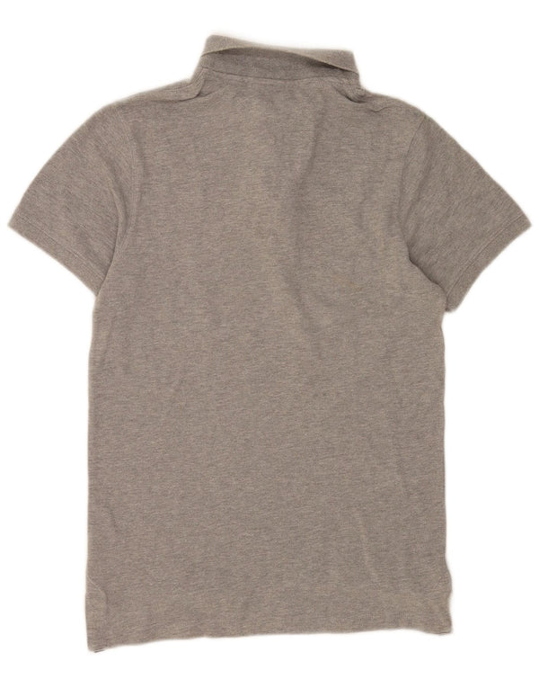 Polo da uomo Tommy Hilfiger piccola in cotone grigio