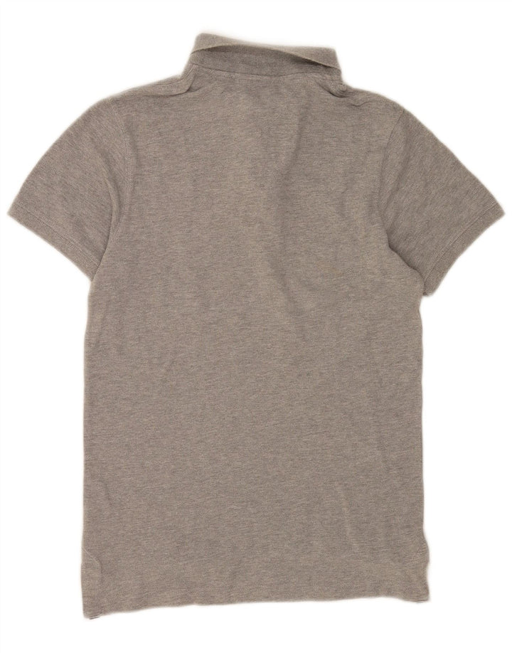 Polo da uomo Tommy Hilfiger piccola in cotone grigio