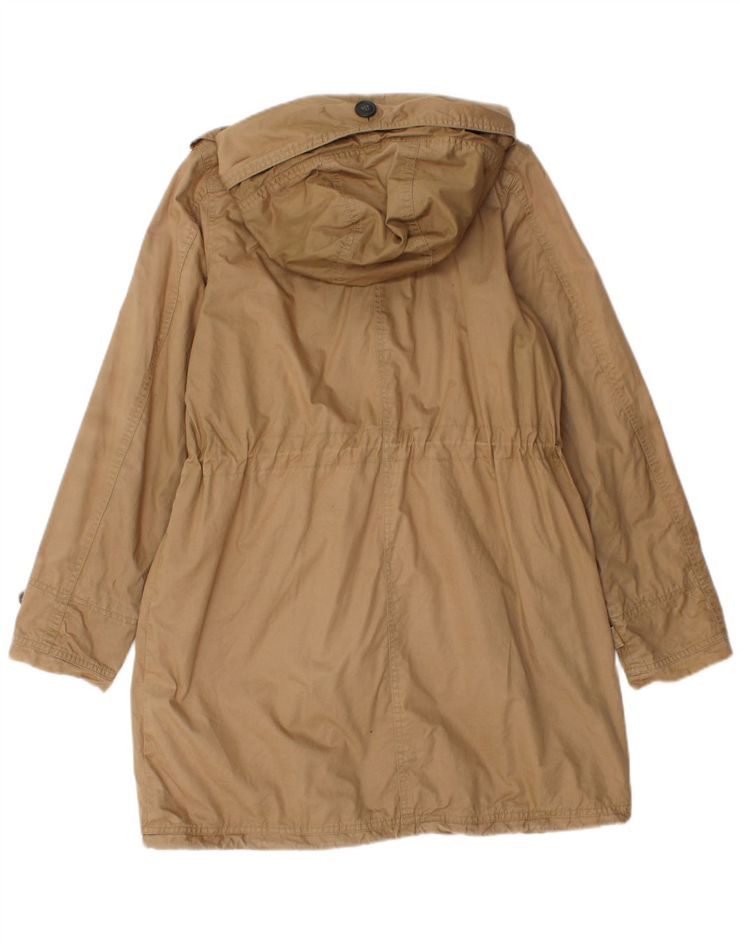 Giacca Parka con cappuccio da donna Woolrich UK 10 piccola in cotone marrone