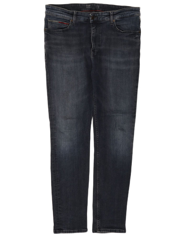 Tommy Hilfiger Uomo Simon Skinny Jeans W36 L32 Blu Navy Cotone