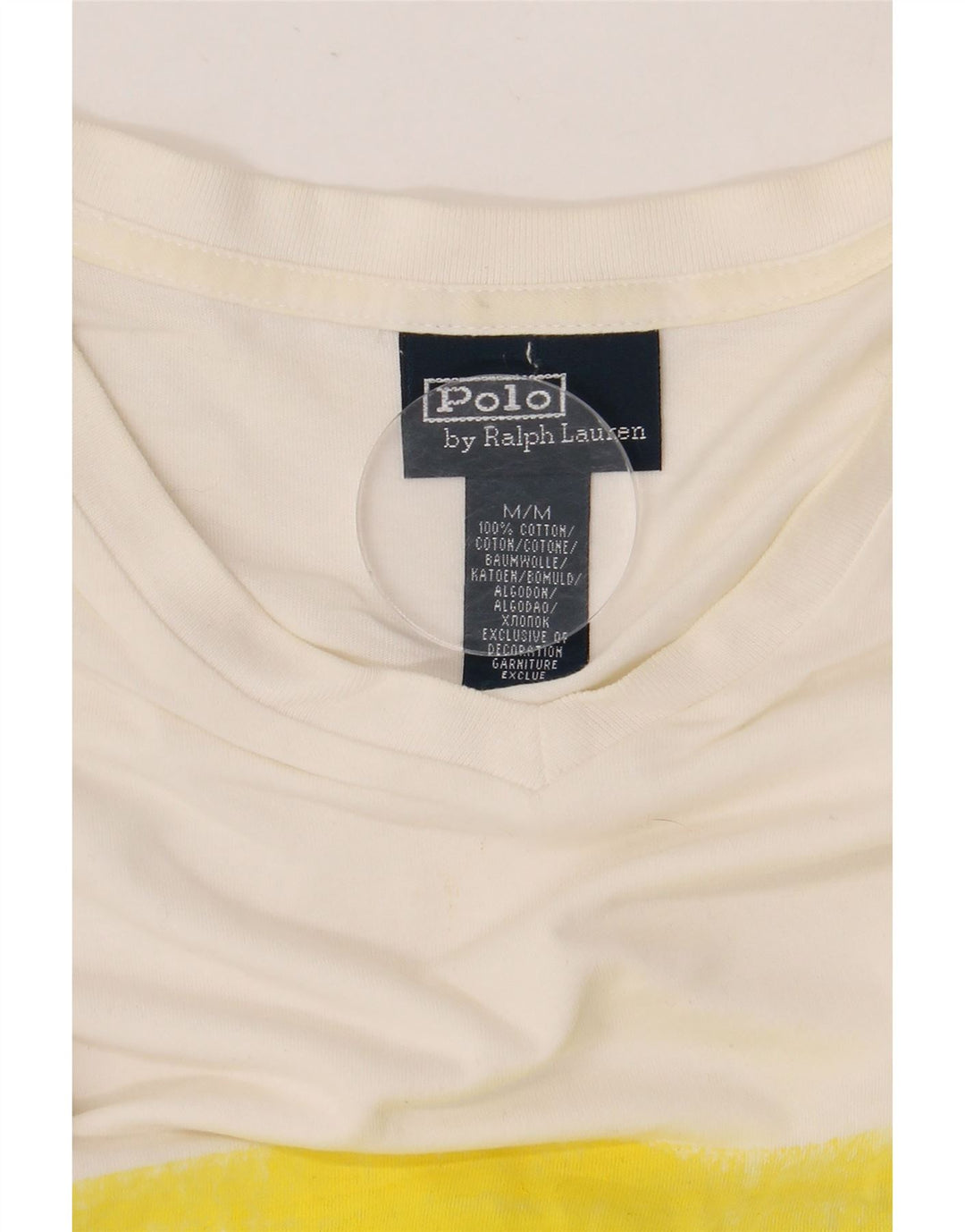 T-shirt grafica da uomo Polo Ralph Lauren Top in cotone bianco medio