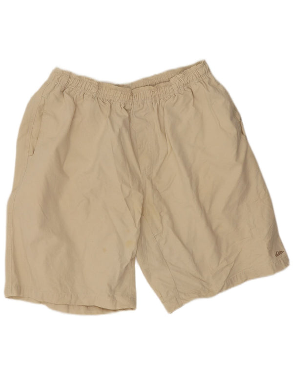 Pantaloncini sportivi da uomo Quiksilver XL in cotone bianco sporco