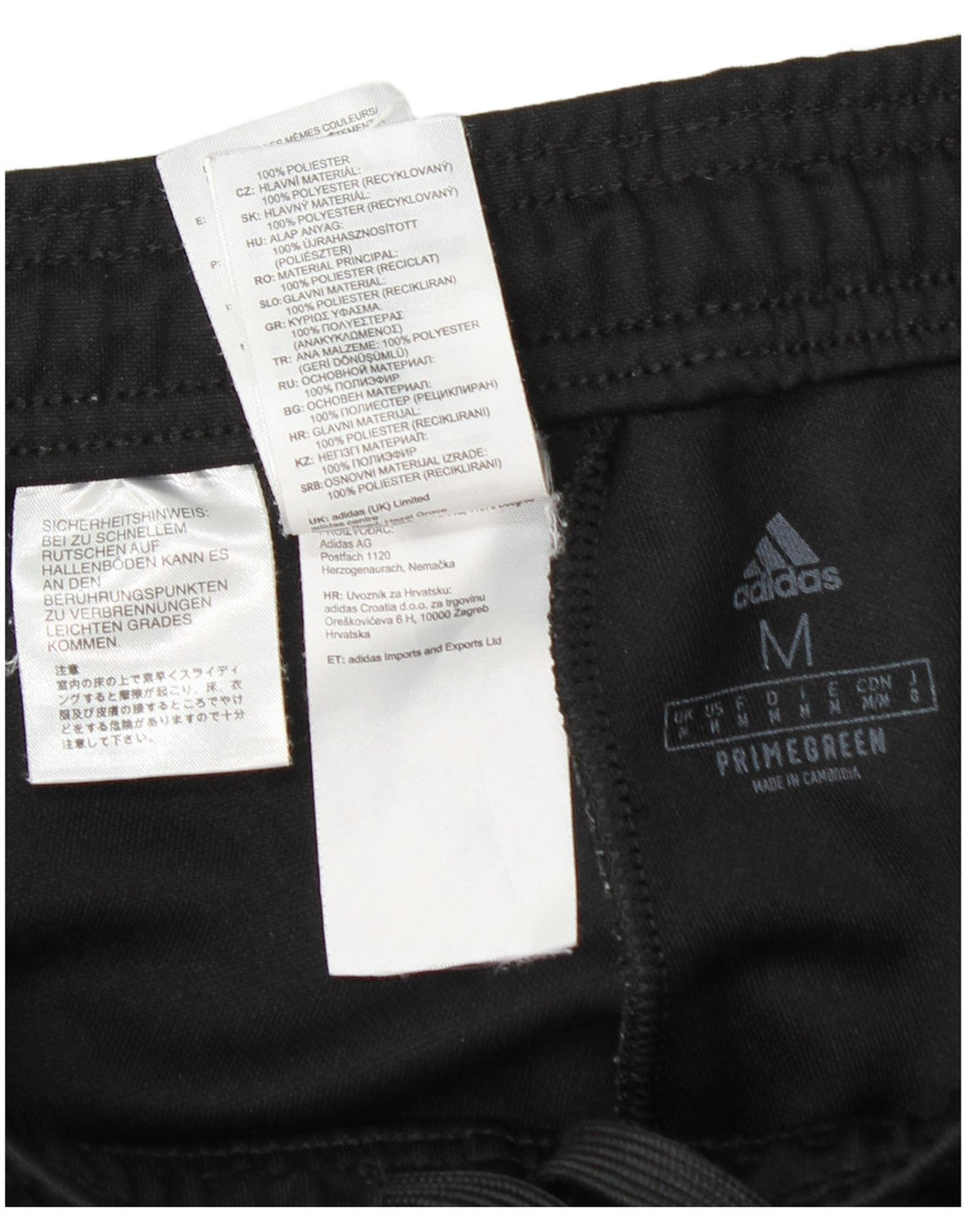 Pantaloni da tuta Adidas Aeroready da uomo in poliestere nero medio