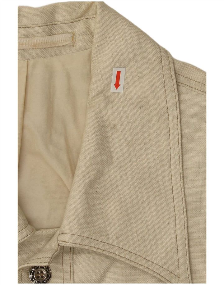 Giubbotto bomber corto da donna vintage IT 48 XL Beige