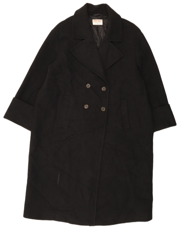 Cappotto doppiopetto oversize da donna John Lewis UK 18 XL poliestere nero
