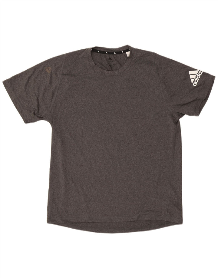 T-shirt Adidas Aeroready da uomo, grande, in poliestere grigio