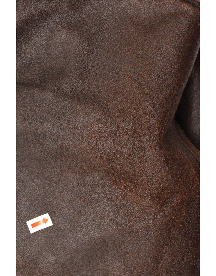 Giacca in pelle da uomo ALAN GORDON IT 52 XL in pelle marrone