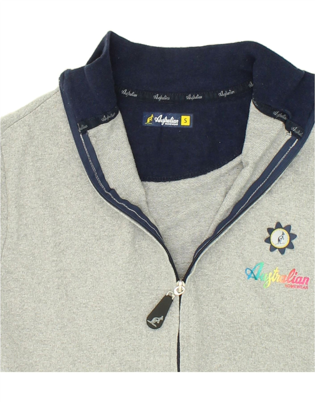 AUSTRALIAN L'ALPINA Boys Graphic Tracksuit Top Jacket 8-9 Years Small Grey Vintage AUSTRALIAN L'ALPINA and Second-Hand AUSTRALIAN L'ALPINA from Messina Hembry 