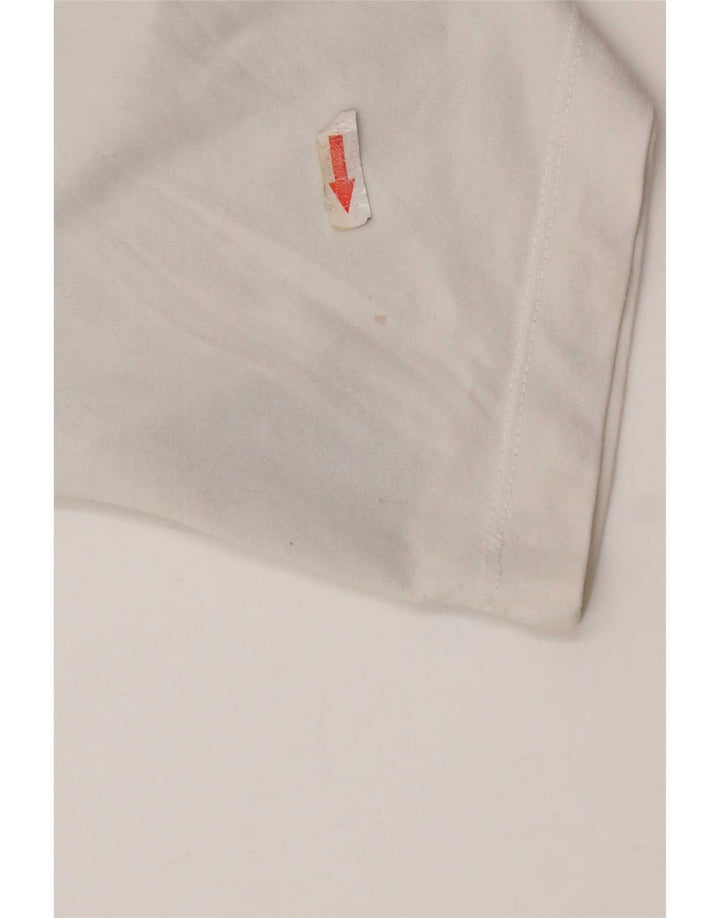T-shirt grafica Nike Dri Fit da uomo in cotone bianco medio