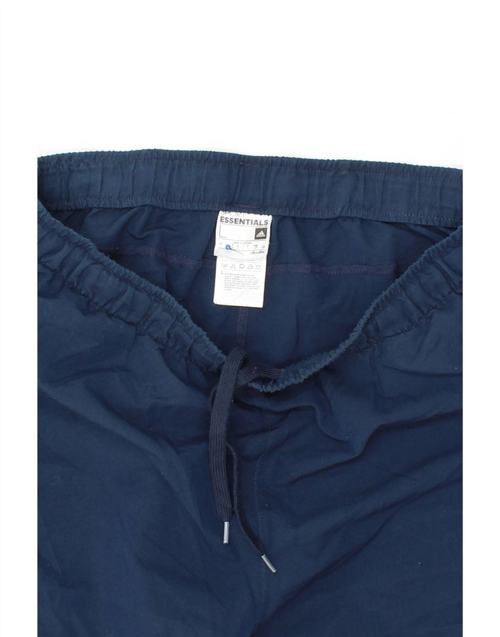 ADIDAS Mens Climalite Tracksuit Trousers Large Navy Blue Polyester Vintage Adidas and Second-Hand Adidas from Messina Hembry 