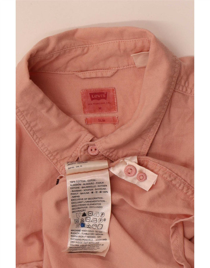 Camicia Levi's da uomo slim fit in cotone rosa medio