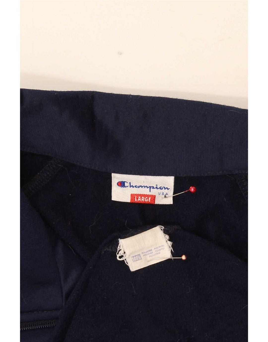 Giacca da tuta da uomo Champion Large in poliestere blu navy