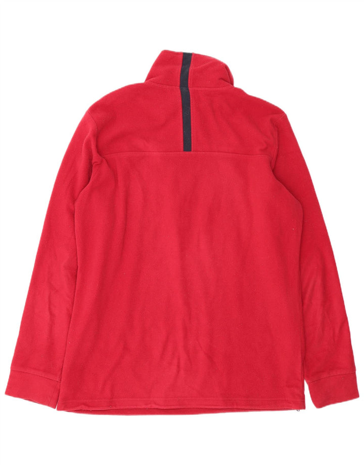Maglione in pile da uomo con zip e collo LOTTO 2XL rosso poliestere