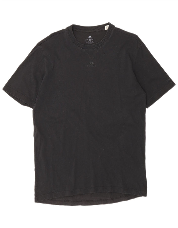 T-shirt Adidas da uomo Top Small in cotone nero