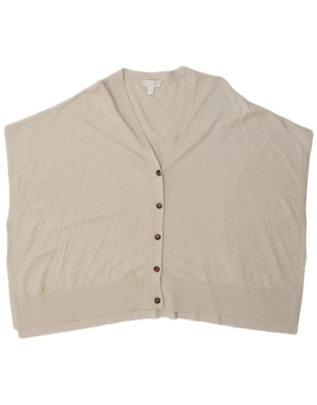 Maglione cardigan oversize senza maniche da donna White Label UK 14 Medium Off