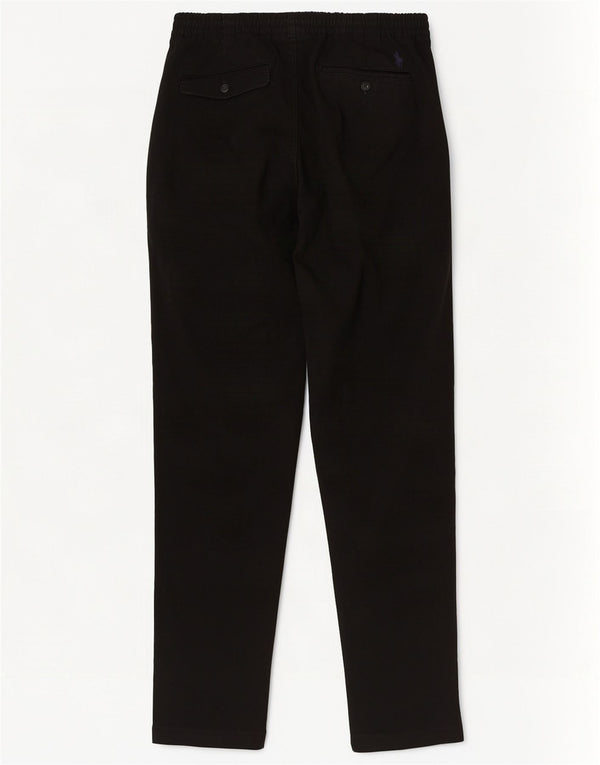 Pantaloni chino elasticizzati da uomo Polo Ralph Lauren piccoli W29 L28 neri