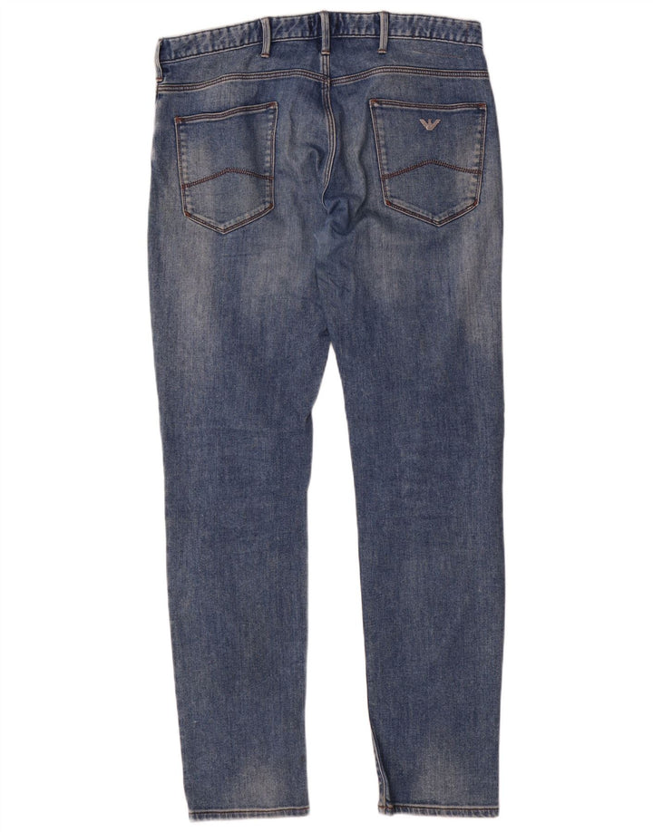 Jeans slim da uomo Armani W34 L34 cotone blu